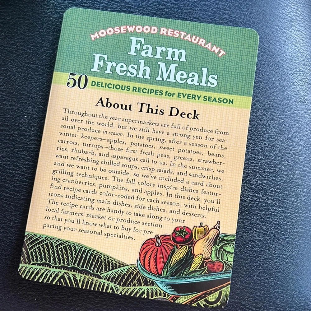 Moosewood Restaurant Seasonal Recipe Card Deck